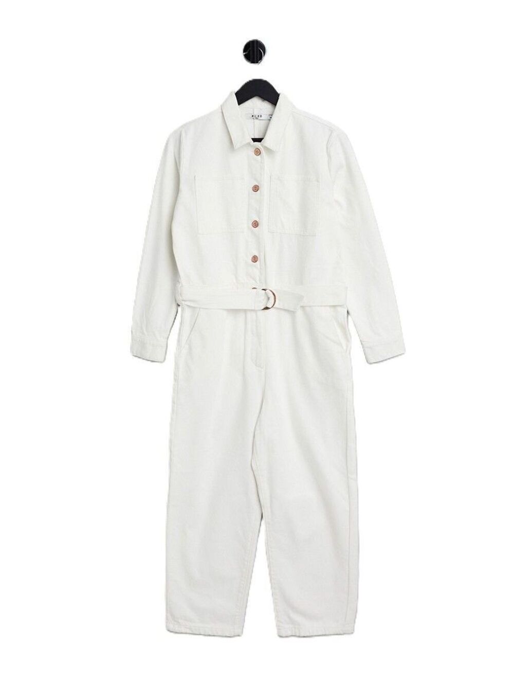 NA-KD Waist Belt Jumpsuit in Beige-Neutral ($325)